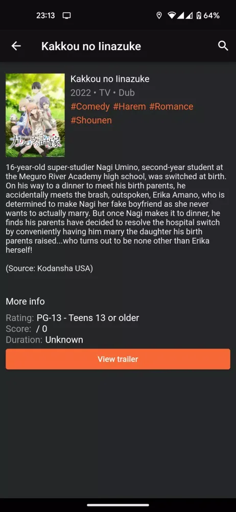 Anime List Screenshots