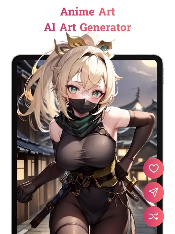 Ảnh chụp màn hình của Anime Art & AI Art Generator iPad 