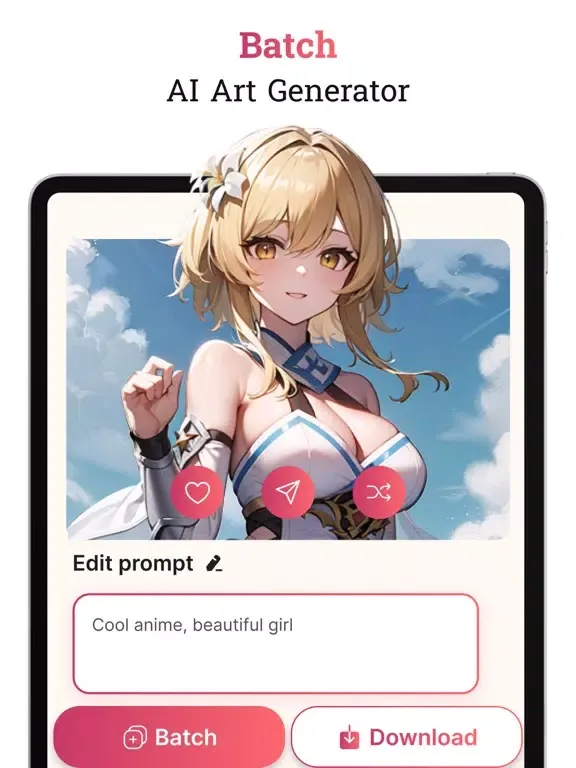 Ảnh chụp màn hình của Anime Art & AI Art Generator iPad 
