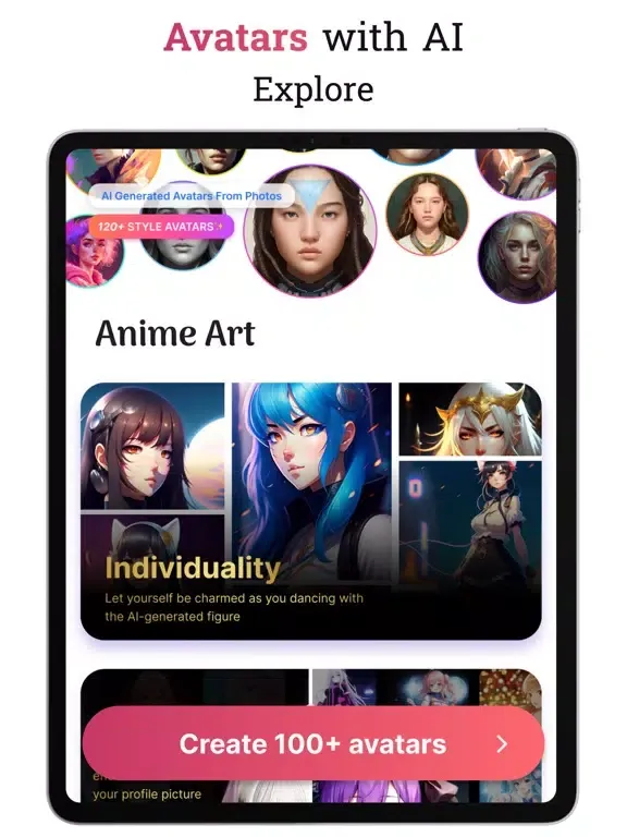 Ảnh chụp màn hình của Anime Art & AI Art Generator iPad 