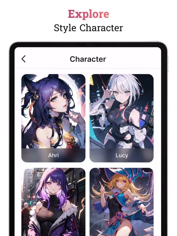 Ảnh chụp màn hình của Anime Art & AI Art Generator iPad 