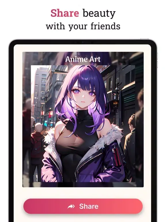 Ảnh chụp màn hình của Anime Art & AI Art Generator iPad 