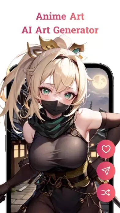 Ảnh chụp màn hình của Anime Art & AI Art Generator