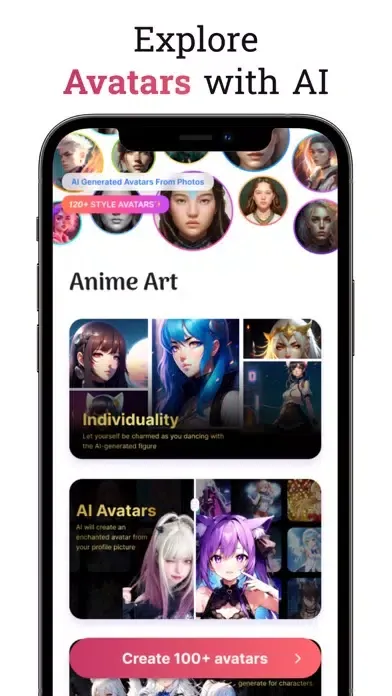 Ảnh chụp màn hình của Anime Art & AI Art Generator