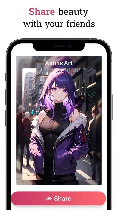 Ảnh chụp màn hình của Anime Art & AI Art Generator