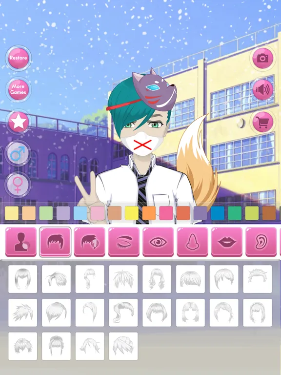 Anime Avatar - Face Maker iPad  Ekran Görüntüleri