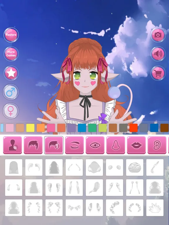 Anime Avatar - Face Maker iPad  Ekran Görüntüleri