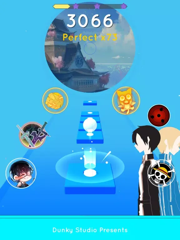Anime Tiles Hop iPad  스크린샷