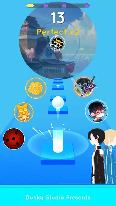 Anime Tiles Hop 스크린샷