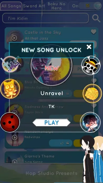 Anime Tiles Hop 스크린샷