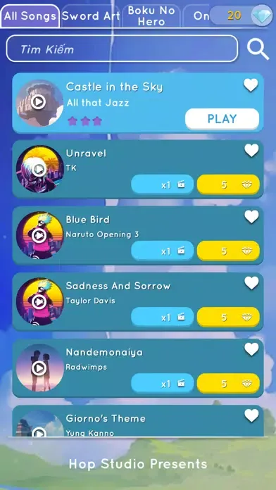 Anime Tiles Hop 스크린샷