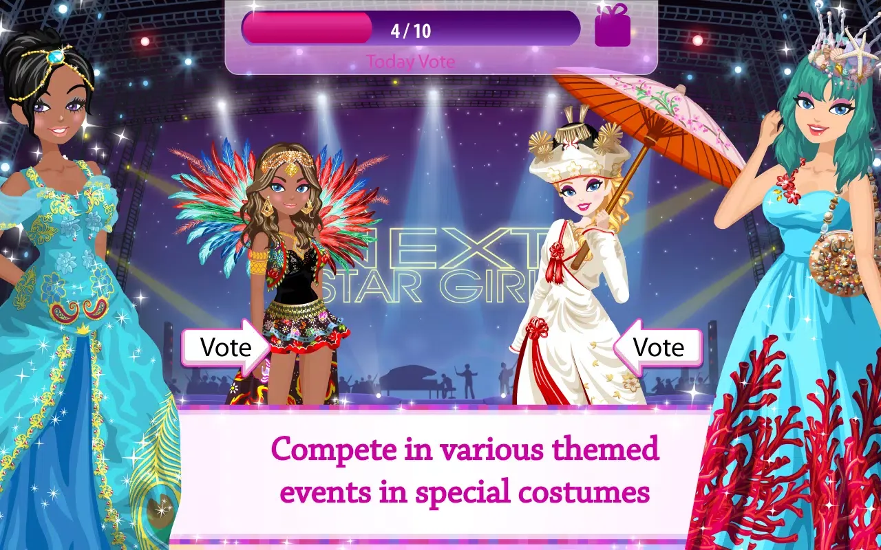 Capturas de tela do Star Girl