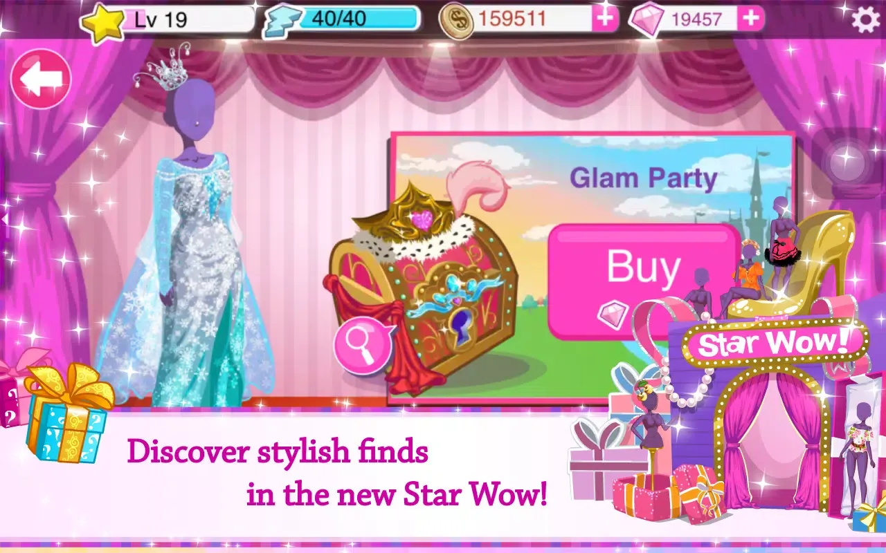 Capturas de tela do Star Girl