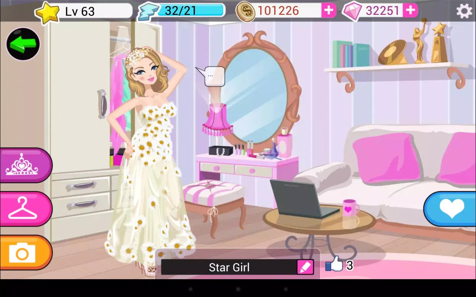 Capturas de tela do Star Girl