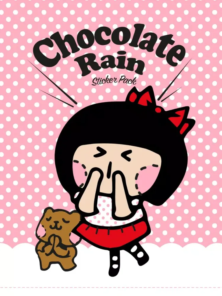 Chocolate Rain Stickers iPad  스크린샷