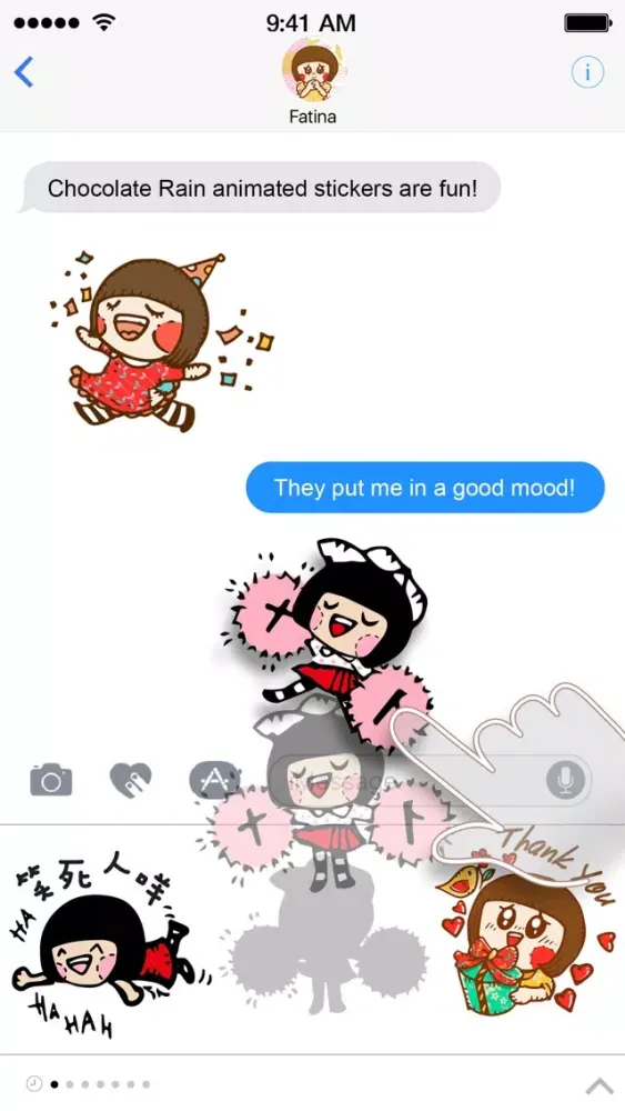 Chocolate Rain Stickers 스크린샷