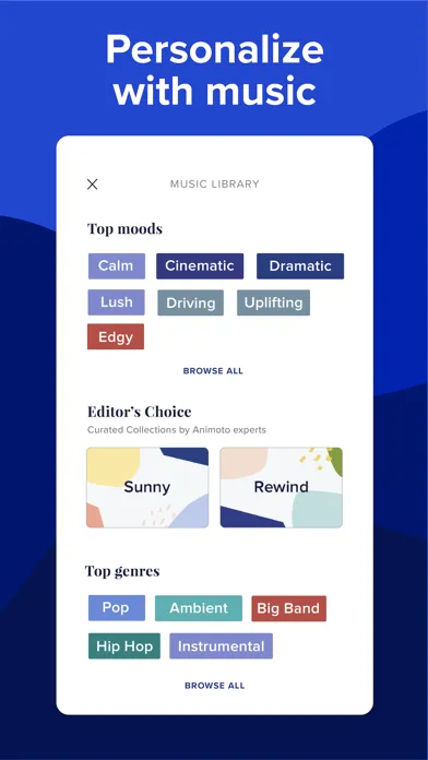 Скриншоты Animoto: Video Maker & Editor
