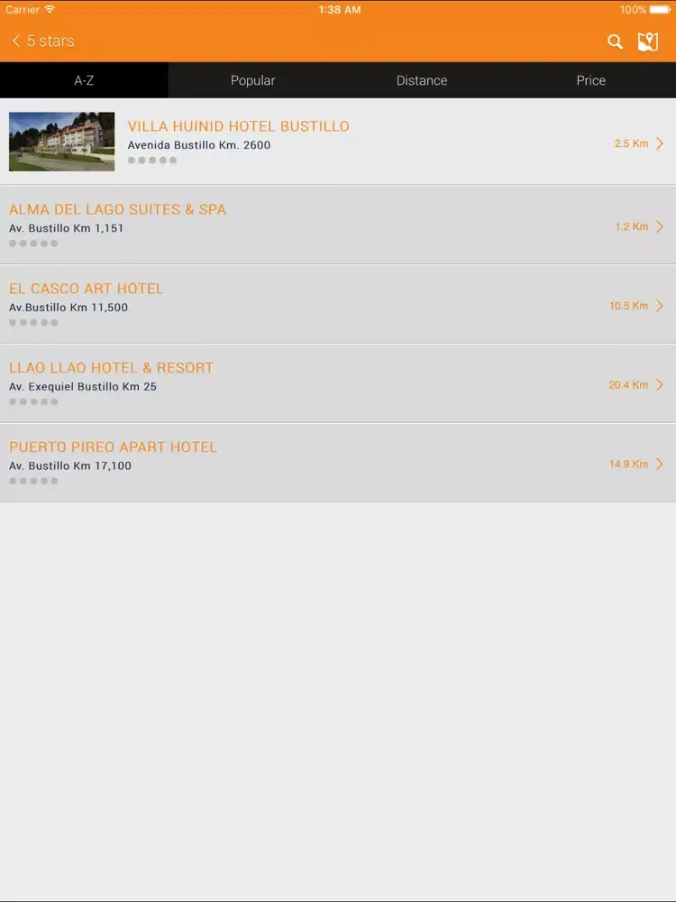ภาพหน้าจอของ Guía de Bariloche iPad 