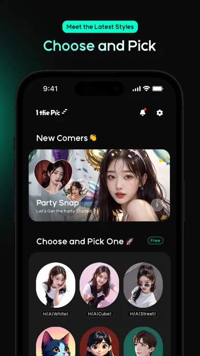 ภาพหน้าจอของ 1thePic - AI Profile & Filter