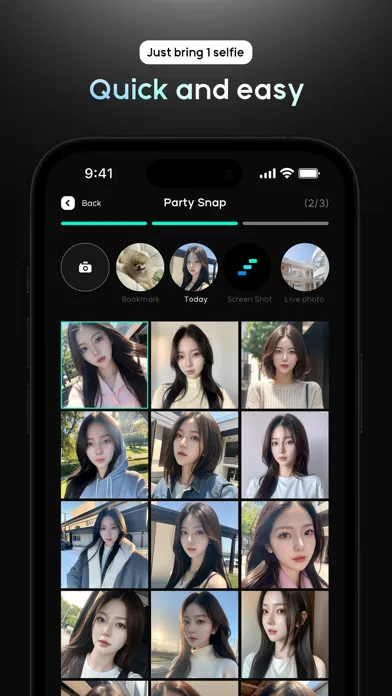 ภาพหน้าจอของ 1thePic - AI Profile & Filter