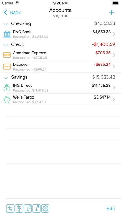 Tangkapan skrin HomeBudget with Sync