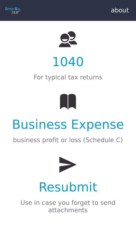 Captures d'écran de Better Way Tax