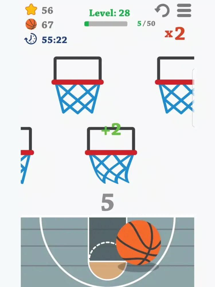 Captures d'écran de Basketball shooter challenge iPad 