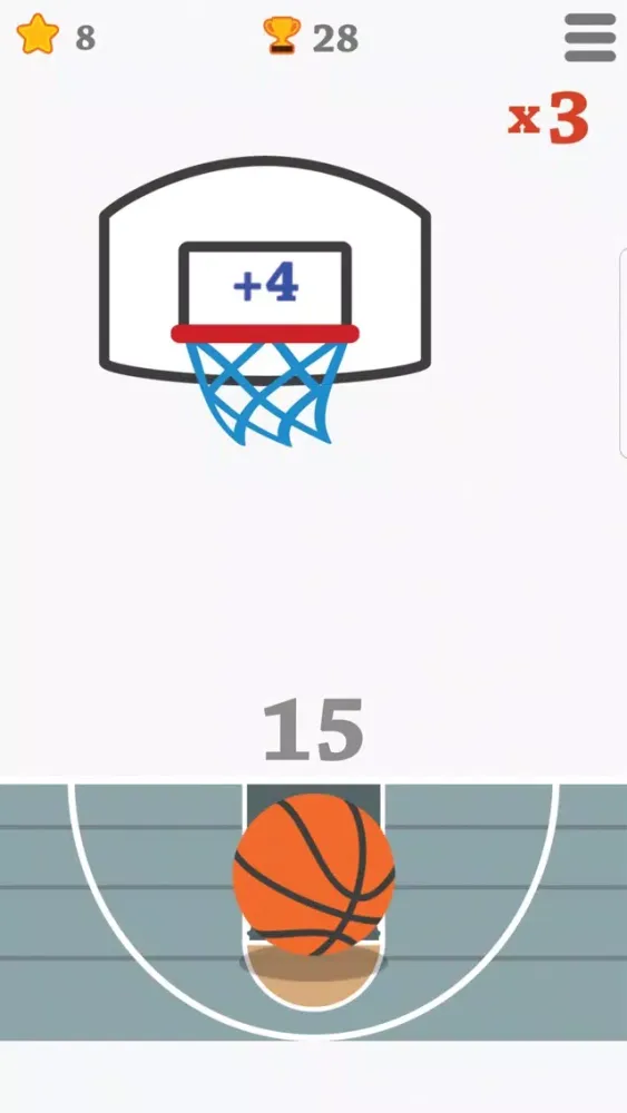 Captures d'écran de Basketball shooter challenge