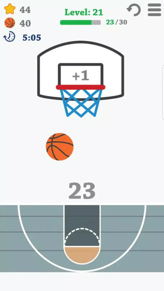 Captures d'écran de Basketball shooter challenge