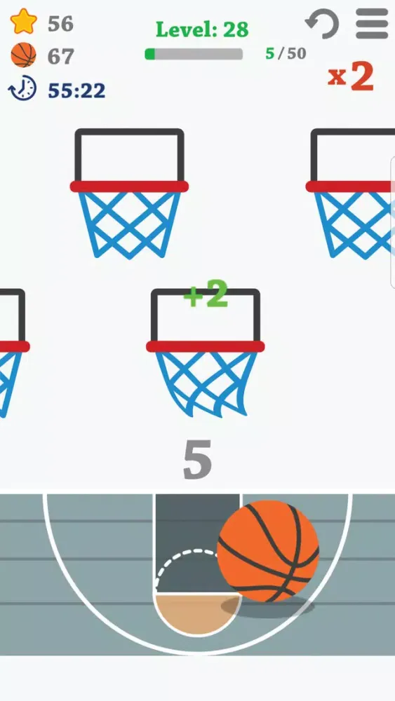 Captures d'écran de Basketball shooter challenge