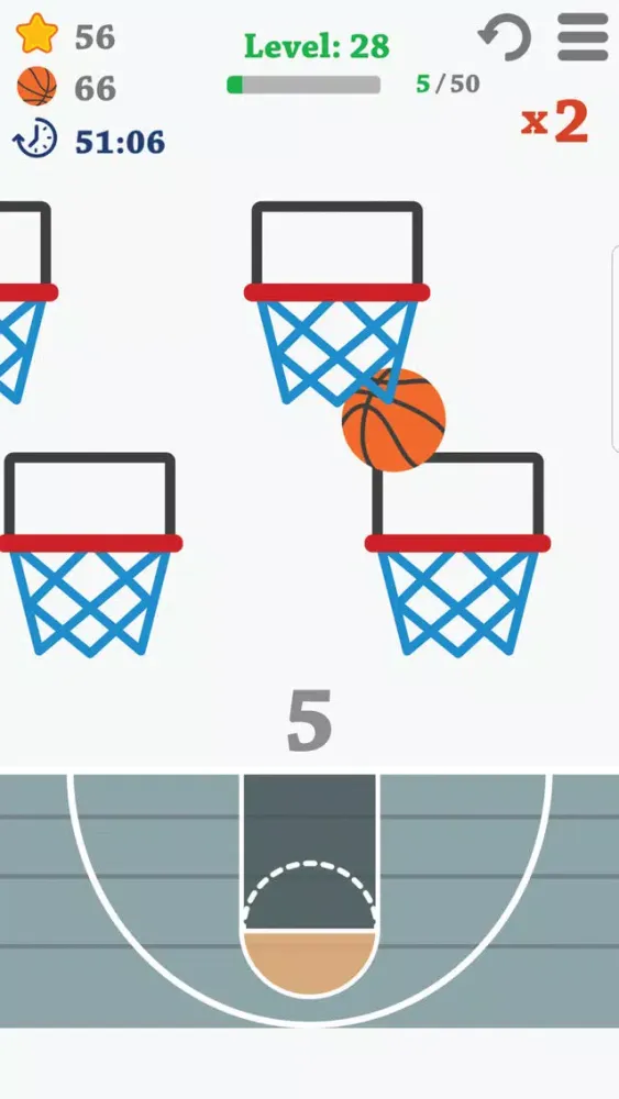 Captures d'écran de Basketball shooter challenge