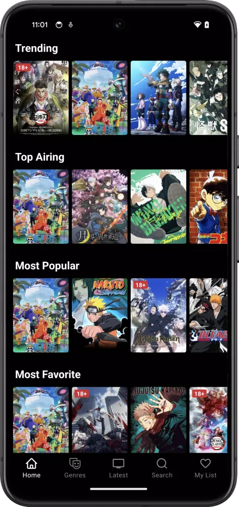 Zrzuty ekranu AniVerse