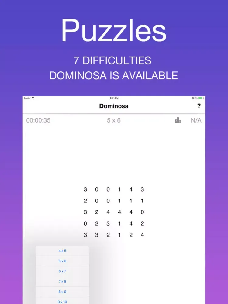 Dominosa iPad 應用截圖