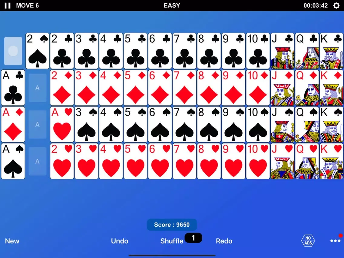 ภาพหน้าจอของ Gaps Solitaire iPad 