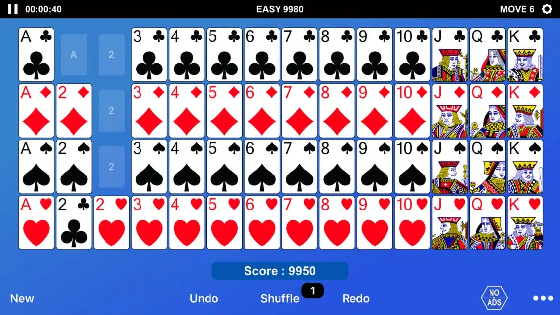 ภาพหน้าจอของ Gaps Solitaire