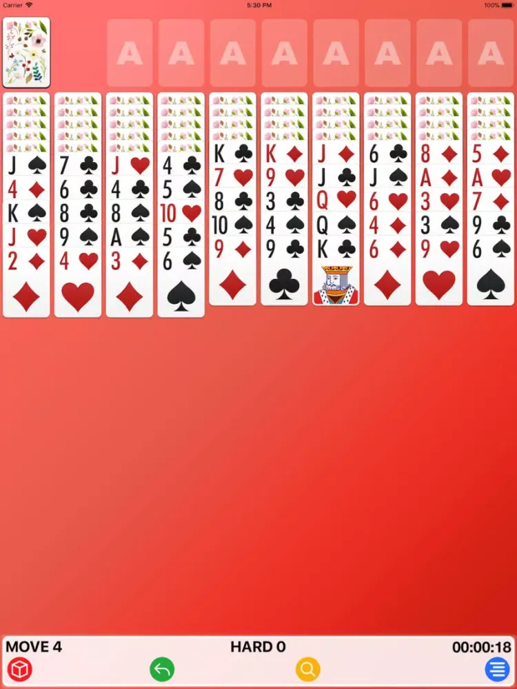 Spider - Classic Card Game iPad  スクリーンショット