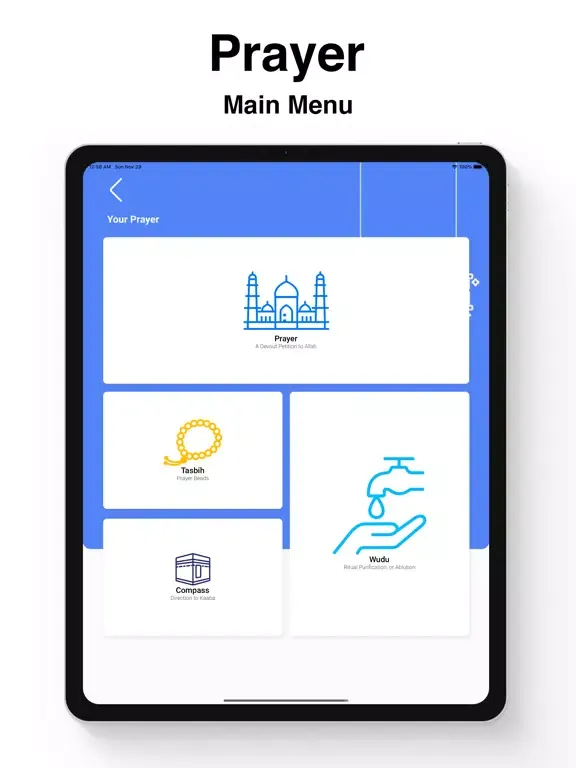Muslim Azan and Prayer App iPad  स्क्रीनशॉट