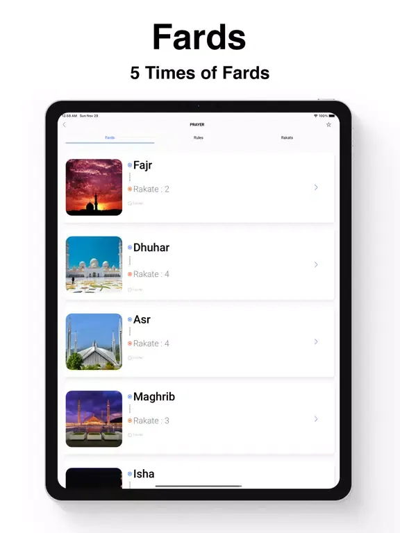 Muslim Azan and Prayer App iPad  स्क्रीनशॉट