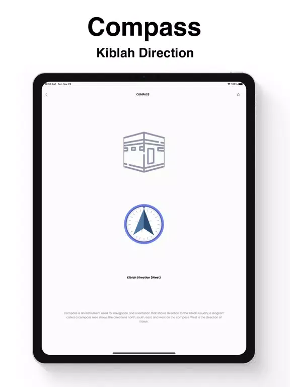 Muslim Azan and Prayer App iPad  स्क्रीनशॉट