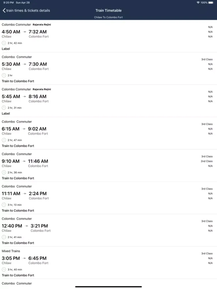 Zrzuty ekranu Yakada Yaka: Sri Lanka Trains iPad 