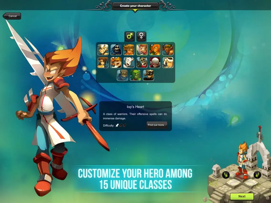 Captures d'écran de Dofus Touch Early iPad 