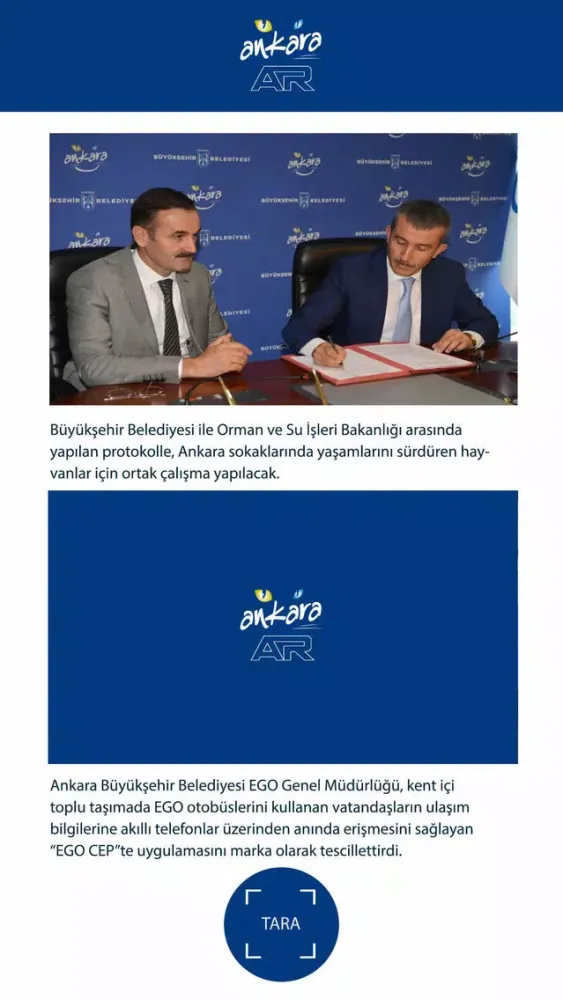 Tangkapan skrin Ankara AR