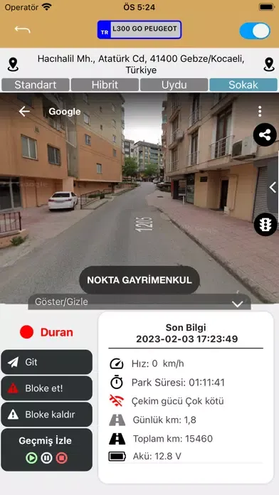 Captures d'écran de Anka Araç Takip