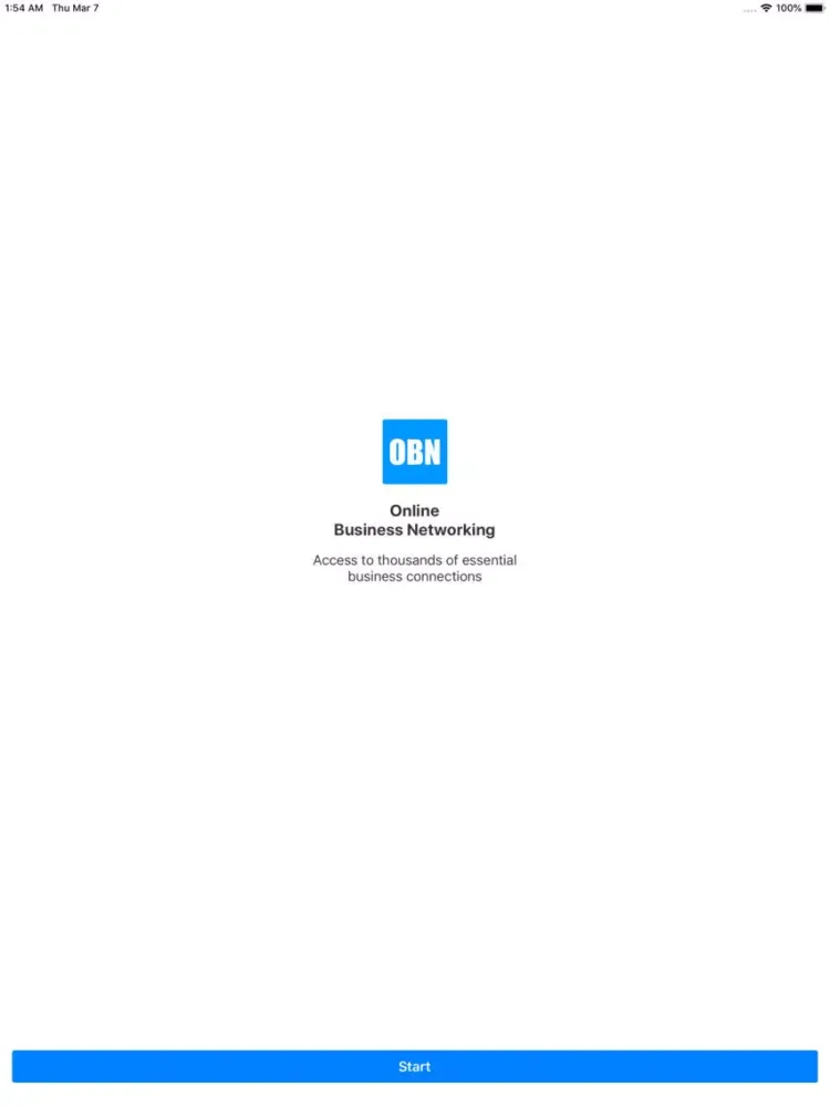OBN Online Business Networking iPad  Screenshots