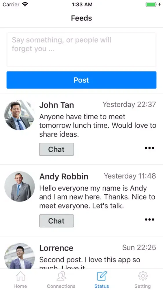 OBN Online Business Networking Screenshots