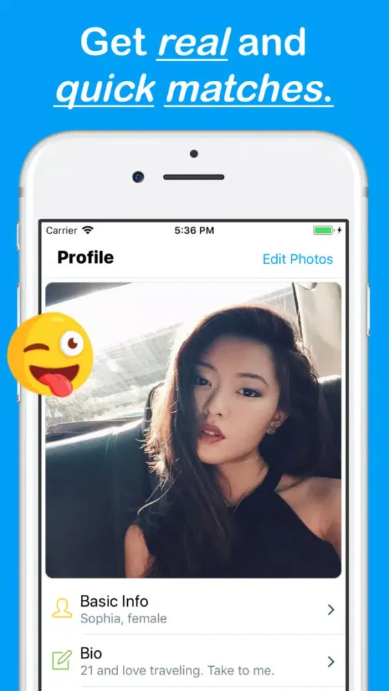 Tangkapan skrin ChatCamp - Simple dating app.