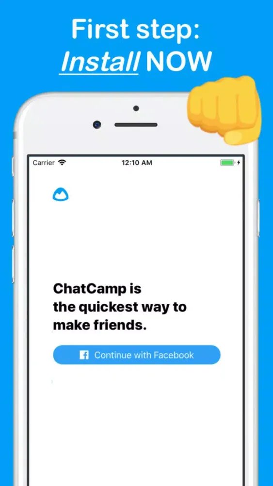 Tangkapan skrin ChatCamp - Simple dating app.