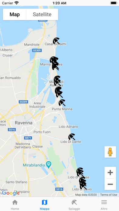 Tangkapan skrin Spiagge Ravenna