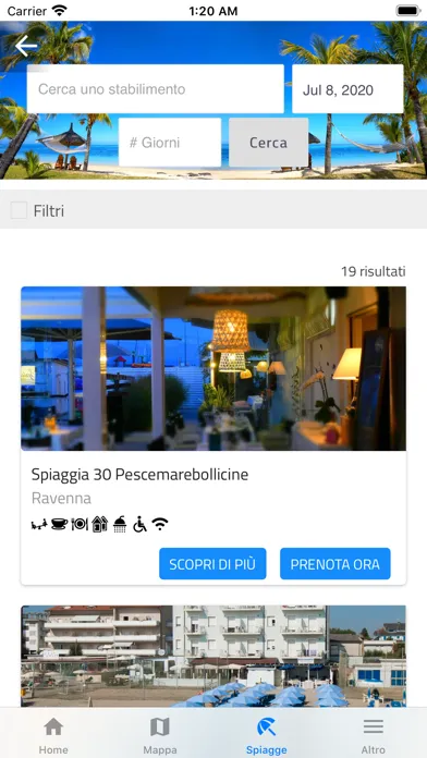 Tangkapan skrin Spiagge Ravenna