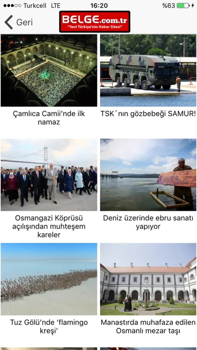 Capturas de tela do Belge.com.tr